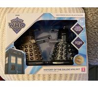 Doctor Who History of the Daleks 16 e 17 nero e oro nuova serie figure set