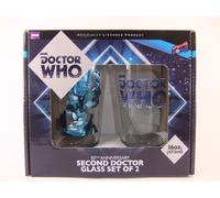 Doctor Who Secondo Dottore Bicchiere Set Di 2 Nuovo Regalo Ideale 455ml 473ml