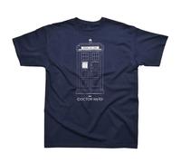 Doctor Who 'Tardis' (Blu) T-Shirt - NUOVO E UFFICIALE