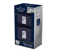 Doctor Who 'Tardis' Calzini Cofanetto (Taglia unica = UK 7-11) - UFFICIALE