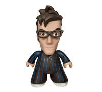 Doctor Who Titan 10° Dottore Con Completo A Righe Marroni Figura In Vinile 4,5"
