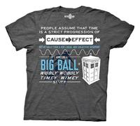 Doctor Who Wibbly Wobbly Quote Adult T-Shirt