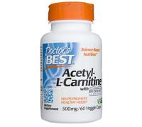 Doctor's Best Integratore Acetil‑L‑Carnitina con Biosint Carnitine 500 mg - 60 capsule vegetali