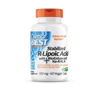 Doctor's Best, acido R-lipoico stabilizzato, 100 mg, 60 veg. Capsule - spediz...
