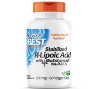 Doctor's Best, acido R-lipoico stabilizzato, 200 mg, 60 veg. Capsule -...