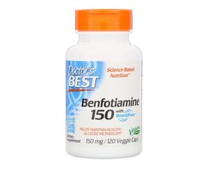 Doctor's Best Benfotiamine 150 con BenfoPure, 150 mg, 120 capsule vegetali