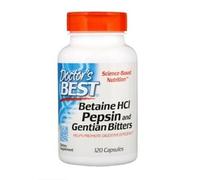 Doctor's Best Betain HCL Pepsina e Genziana amaro gastrico 120 capsule