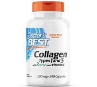 Doctor's Best, collagene di tipo 1 e 3 con peptano e vitamina C, 240 capsule