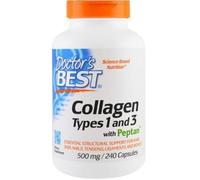 Doctor's Best collagene tipo 1,3 con peptano, vitamina C 500 mg 240 capsule