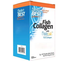 Doctor's Best, Fish Collagen con collagene d'acqua dolce, 30 confezioni di st...