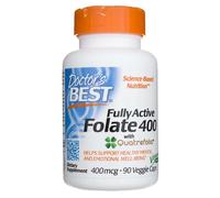 Doctor's Best Fully Active Folate 400 + Quatrefolic 400 mcg (90 Veggie Capsule)