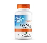 Doctor's Best, folato completamente attivo con quatrefolico, 800 mcg, 60 veg....