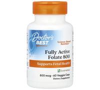 Doctor's Best - Integratore Acido Folico Quatrefolic 800 mcg - 60 capsule vegetali