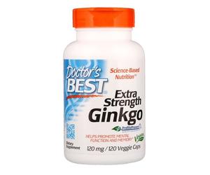 Doctor's Best Ginkgo extra forte, 120 mg, 120 capsule alle erbe