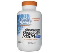 Doctor's Best Glucosamina Condroitina MSM con OptiMSM, 360 vegge caps