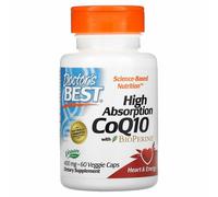 Doctor's Best High Absorption CoQ10 m. BioPerine, 400 mg, 60 vege caps
