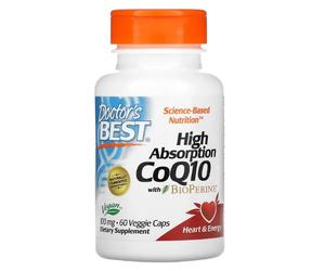Doctor's Best High Absorption CoQ10 with BioPerine 100 mg 60 capsule
