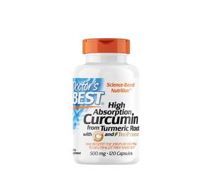 Doctors Best - High Absorption Curcumin From Turmeric Root with C3 Complex & BioPerine, 500mg - 120 caps
