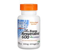 Doctor's Best High Potency Trans-Resveratrolo 600 mg 60 capsule vegetali