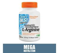 Doctor's Best L-ARGININE - Sostenuto + Immediato Rilascio, 500mg - 120 Compresse
