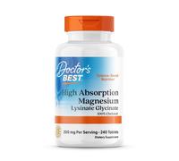 Doctor's Best, magnesio ad alto assorbimento, 100% chelato, 240 veg. Compresse