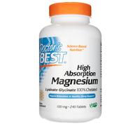 Doctor's Best Magnesio chelato (magnesio chelato) - 240 compresse