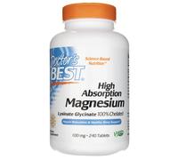 Doctor's Best Magnesio chelato (magnesio chelato) - 240 compresse