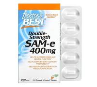 Doctor's Best SAM-e, doppio amido (disolfato tosilato), 400 mg, 60 compresse