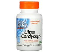 Doctor's Best, Ultra Cordyceps, 750 mg, 60 veg. Capsula - spedizione lampo