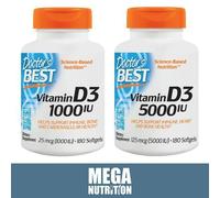 Doctor's Best Vitamina D3, 1000 IU - 180 Softgel