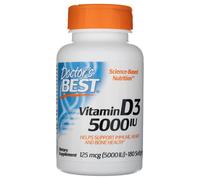 Doctor's Best Vitamin D3 5000 IU (180 Capsule morbida)
