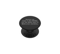Doctors Say Sugar Is The Enemy, Love Your Enemies Christian PopSockets PopGrip Adesivo
