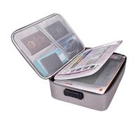 DOCTURO Custodia impermeabile per documenti e oggetti di valore, portadocumenti + porta carte e porta documenti, borsa da viaggio, tasca documenti (37 x 27 x 10 cm)