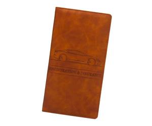 Document Card Wallet Case - PU Leather License Organizer Holder, Compact Paperwork Storage Pouch, Multi Slot Business Cards Cases | Suitable for Driver Car Accessories Office Travel Receipt Management