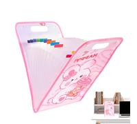 Document Pouch, Portable Organizer Bag Folder, Reusable Binder Zipper Closure, Waterproof File Holder, Perfect for Home, Offices, School, Business, Travel, Work, Women, Men, Cash, 36x24x3cm Pink Blue