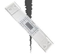 Documentazione di Monitoraggio delle Fessurazioni - Misuratore Fessure Standard in Acrilico - Dispositivo Analogico Trasparente Orizzontale per Edifici Murature Costruzioni Analisi Strutturale