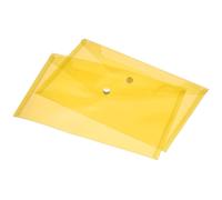 Documenti Cartelle,A5 Formato Plastica Buste Documento Organizzatore,Giallo 12pz