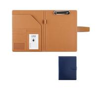 Documento portadocumenti porta portfolio in pelle PU A4 | Custodia multitasca e blocco note for le imprese binder