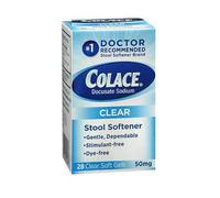 Docusato di Sodio Sgabello Ammorbidente Trasparente Morbido Gel 50 MG 28 Capsule
