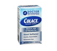 Docusato Sodico Regolare Ammorbidente Per Feci 100 Mg 30 Contenitori Di Colace