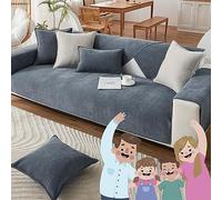 Docxide Funny Fuzzy Couch Cover, Herringbone Sofa Cover, Funnyfuzzy Herringbone Chenille Fabric Furniture Protector Sofa Cover (Grey,90 * 120 cm/35.4*/47.2 in)