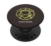 Dodecaedro Poliedro Regolare Geometria Sacra Vintage PopSockets PopGrip Adesivo