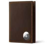 DODENSHA Portafoglio triplo grande con scomparto Airtag per uomo | protezione RFID | Portafoglio extra grande con scomparto portamonete XL | Smart Wallet per 10 carte