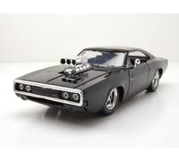 Dodge Caricabatterie R/T 1970 Nero Quasi & Furious Modellino Auto 1:24