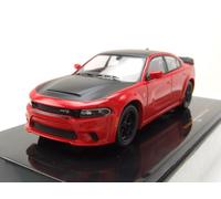 Dodge Caricabatterie SRT Hellcat 2021 Nero Rosso Modellino Auto 1:43 ixo models