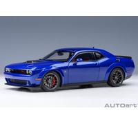 Dodge Challenger R/T Scat Pack Shaker Widebody 2022 Blu Modellino 1:18 Autoart