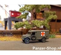 Dodge M43 Ambulanza Camion, US-ARMY, USA, Militare, Scala N, 1:160, Incolore