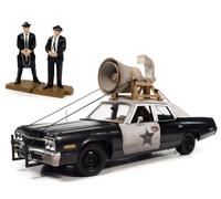 DODGE Monaco + 2 Figures - 1974 - Bluesmobil - Auto World 1:18