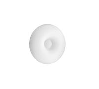 DODI LAMPADA DA PARETE IN VETRO SOFFIATO BIANCO FORMA CIRCOLARE DIAMETRO CM 42 DESIGN MODERNO DI OND