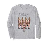 Dodici batteristi Che suonano dodici Giorni di Natale Maglia a Manica